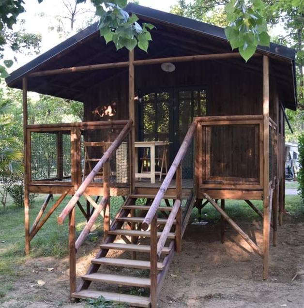 Camping Le Mouliat Hotell Moncrabeau Eksteriør bilde
